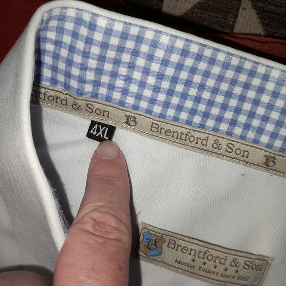 Brentford & Sons Button Down Dress Shirt 2XL - Picture 5 of 6